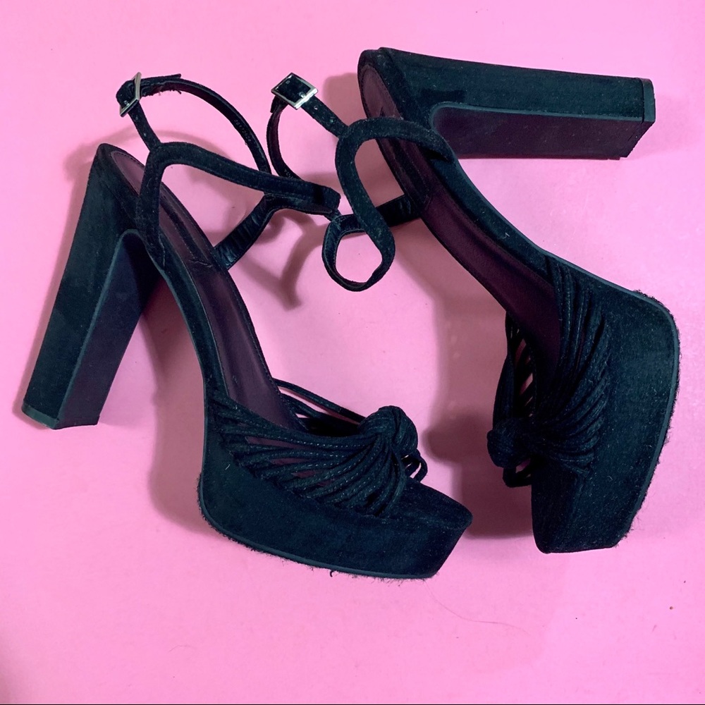Forever 21 Faux Suede Block Heels